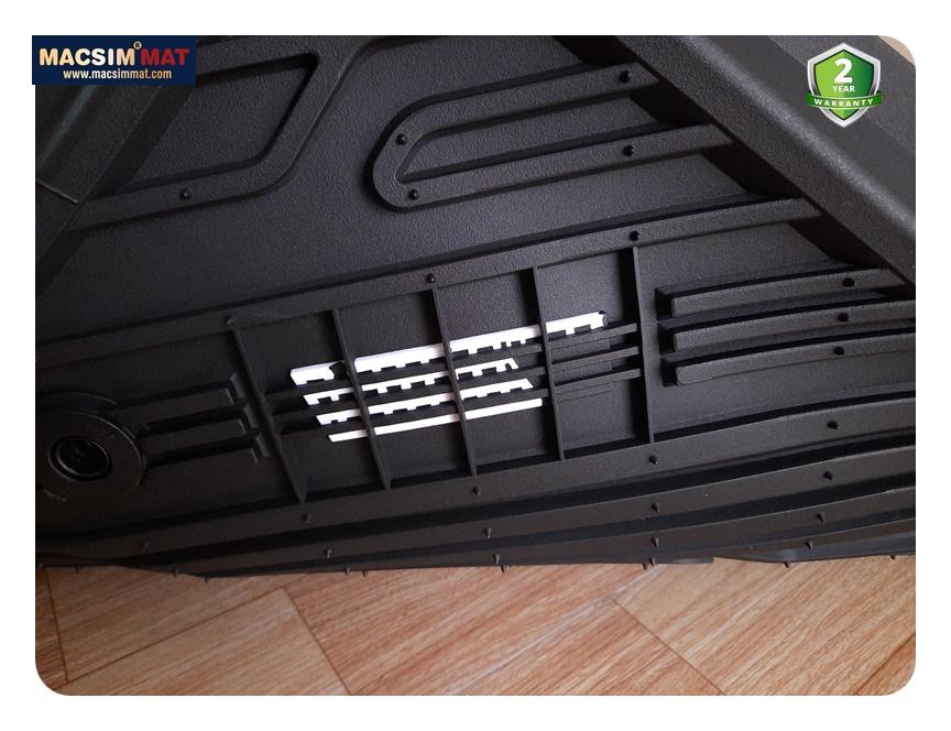Thảm lót sàn Ford Ranger Raptor Nhãn hiệu Macsim 3W chất liệu nhựa TPE đúc khuôn cao cấp - màu đen
