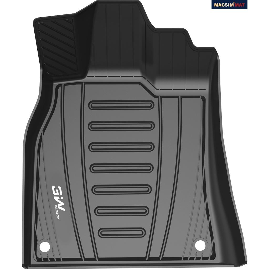 Thảm lót sàn xe ô tô Audi A3 2013- 2020 Nhãn hiệu Macsim 3W chất liệu nhựa TPE đúc khuôn cao cấp - màu đen