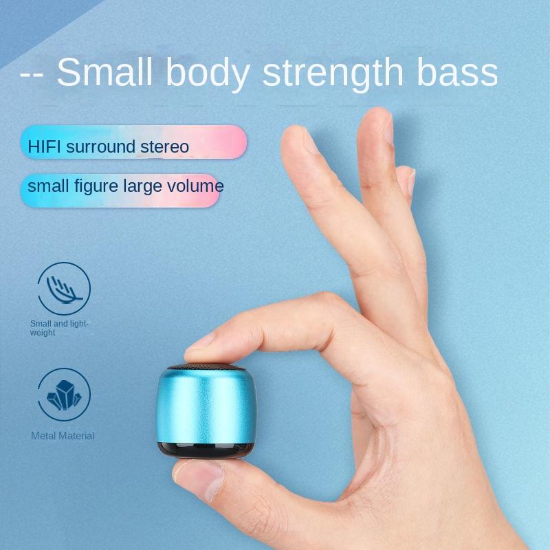 Loa bluetooth không dây nhỏ mini điện thoại di động Subwofer ngoài trời Audio Portable Audio màu: vàng