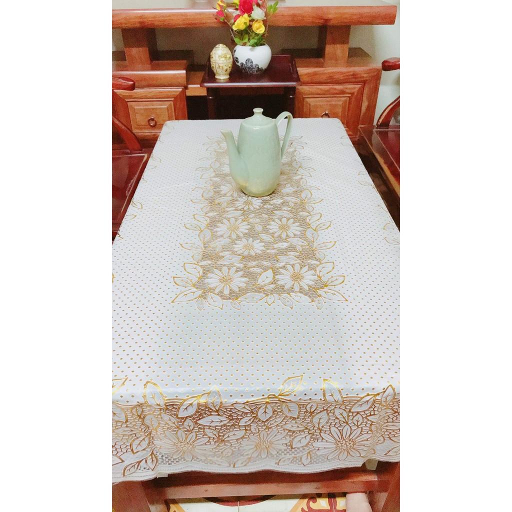 Khăn trải bàn Ren Hoa 90x140cm - HÀNG ĐẸP