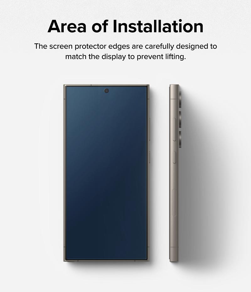 Bộ 2 Miếng Dán cường lực chống nhìn trộm kèm khung dán RINGKE Easy Slide Privacy Tempered Glass cho Samsung Galaxy S24 Ultra_ Hàng chính hãng