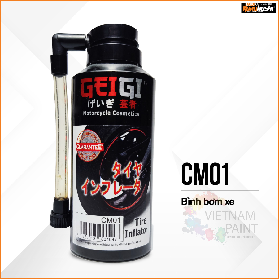 Sơn xịt Samurai Kurobushi - BÌNH BƠM XE CM01