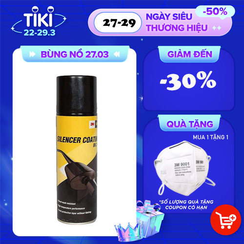 Sơn Ống Pô Ô Tô 3M BK Màu Đen 250ml