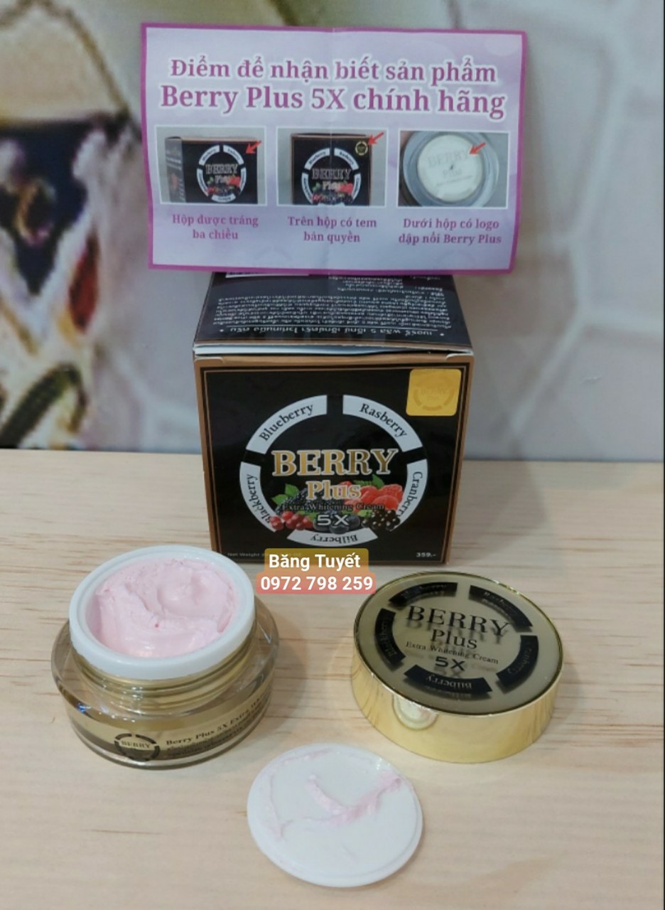 Kem nám tàn nhang Berry Plus 5X Extra Whitening Cream