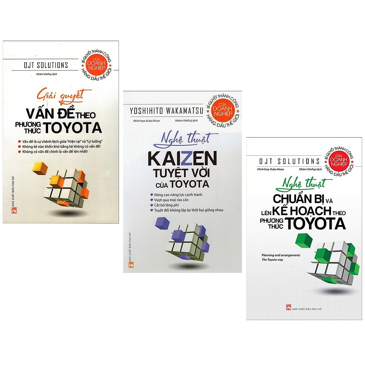 Combo Nghệ Thuật Làm Việc Hiệu Qủa: Giải Quyết Vấn Đề Theo Phương Thức Toyota + Nghệ Thuật Kaizen Tuyệt Vời Của Toyota + Nghệ Thuật Chuẩn Bị Và Lên Kế Hoạch Theo Phương Thức Toyota