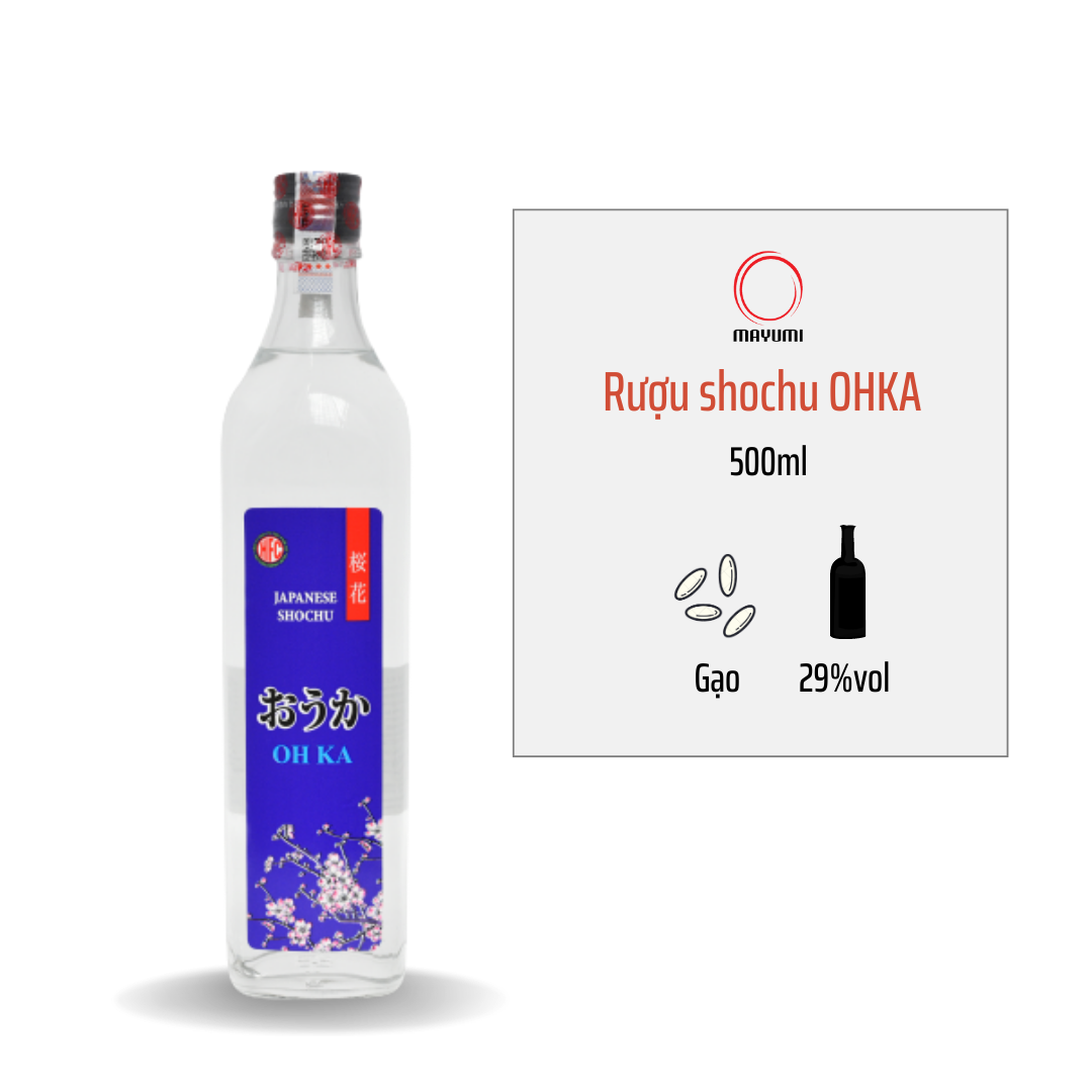 Rượu Shochu Gạo Ohka 500ml 29%
