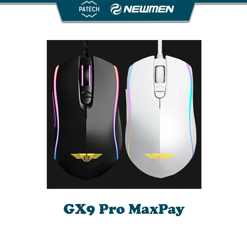 Chuột máy tính có dây Gaming Newmen GX9Pro, Sensor Pixart PMW3389, 16000DPI, Switch Kailh GM4.0, độ bền 60 triệu lượt nhấp,LED 16,8 triệu màu, phù hợp game thủ chuyên nghiệp- Hàng chính hãng