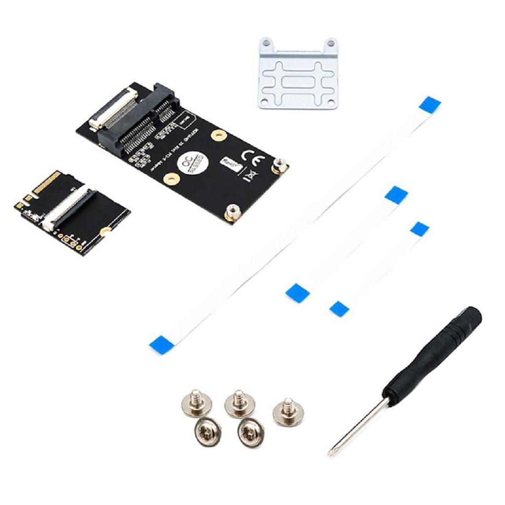 1 Set M.2 () Key A / E / to -E Adapter with 3 FFC Cables