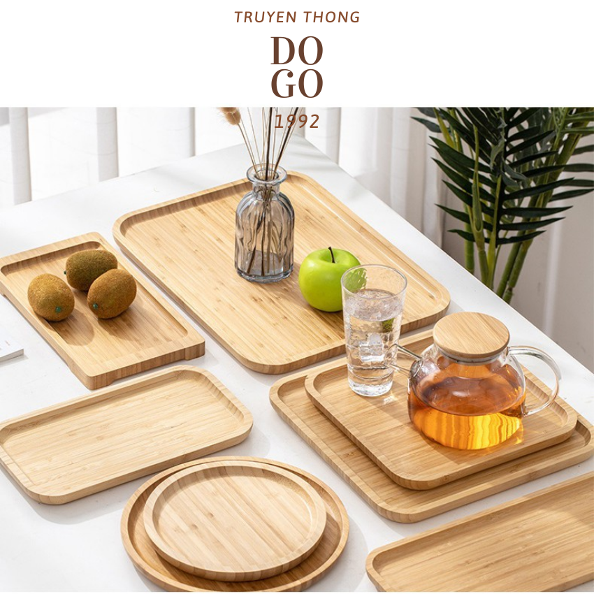 Khay gỗ Decor chống dính DOGO1992 chất liệu gỗ sồi Nga thân thiện với môi trường