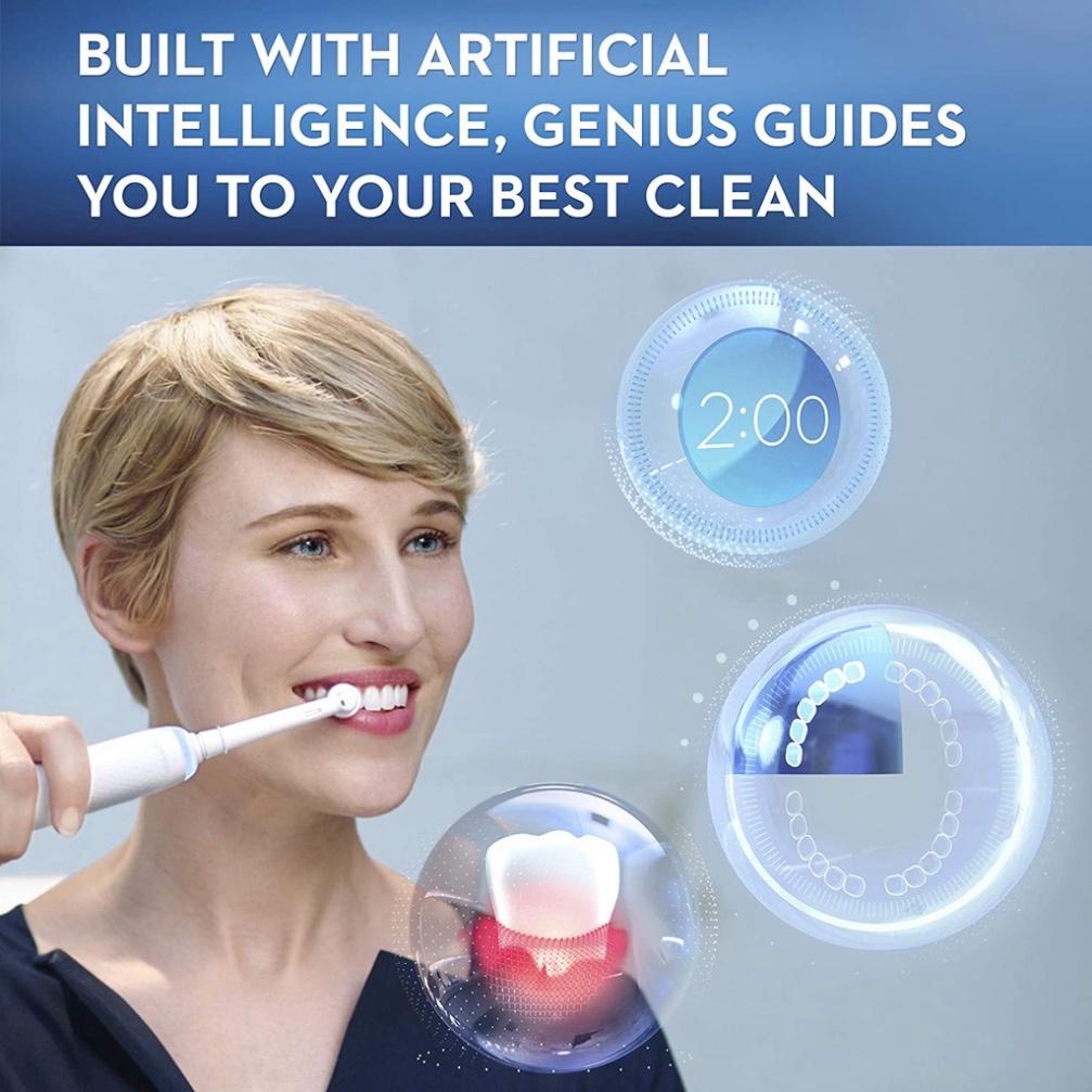 Bàn Chải Điện ORAL-B GENIUS X 20100S, Nhập Đức, BH 12 Tháng