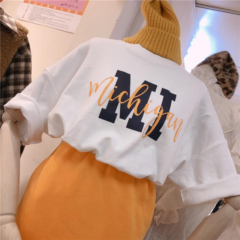 Áo Phông, Áo Thun Unisex Tay Nỡ Họa Tiết Hình Chữ Dáng Rộng Mùa Hè 2021