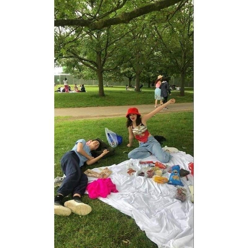 Vải Thảm Trải Picnic, Dã Ngoại Vải trắng làm phông nền chụp ảnh, khăn trải picnic , Phông vải chụp ảnh trơn