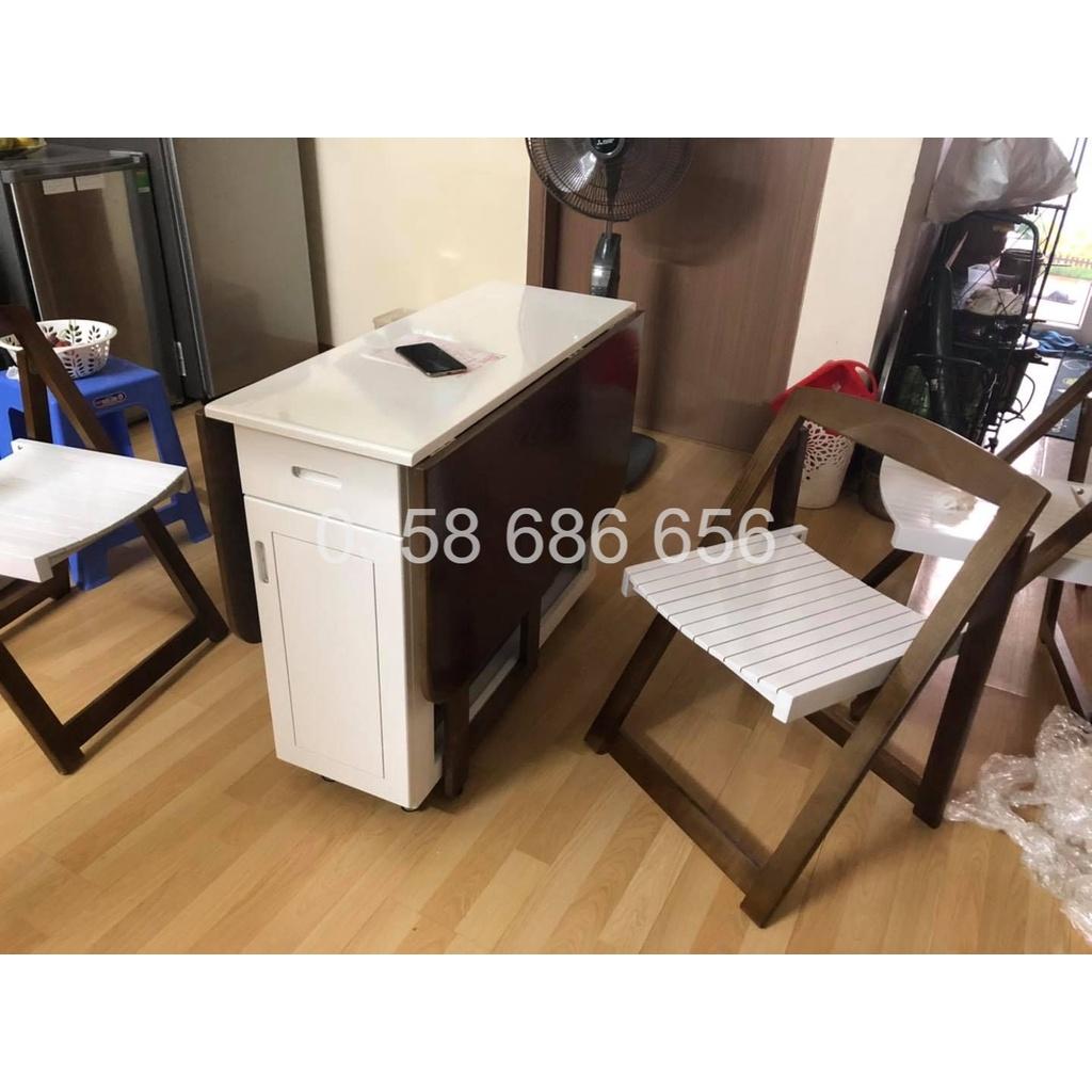 BÀN ĂN THÔNG MINH GỖ SỒI TỰ NHIÊN