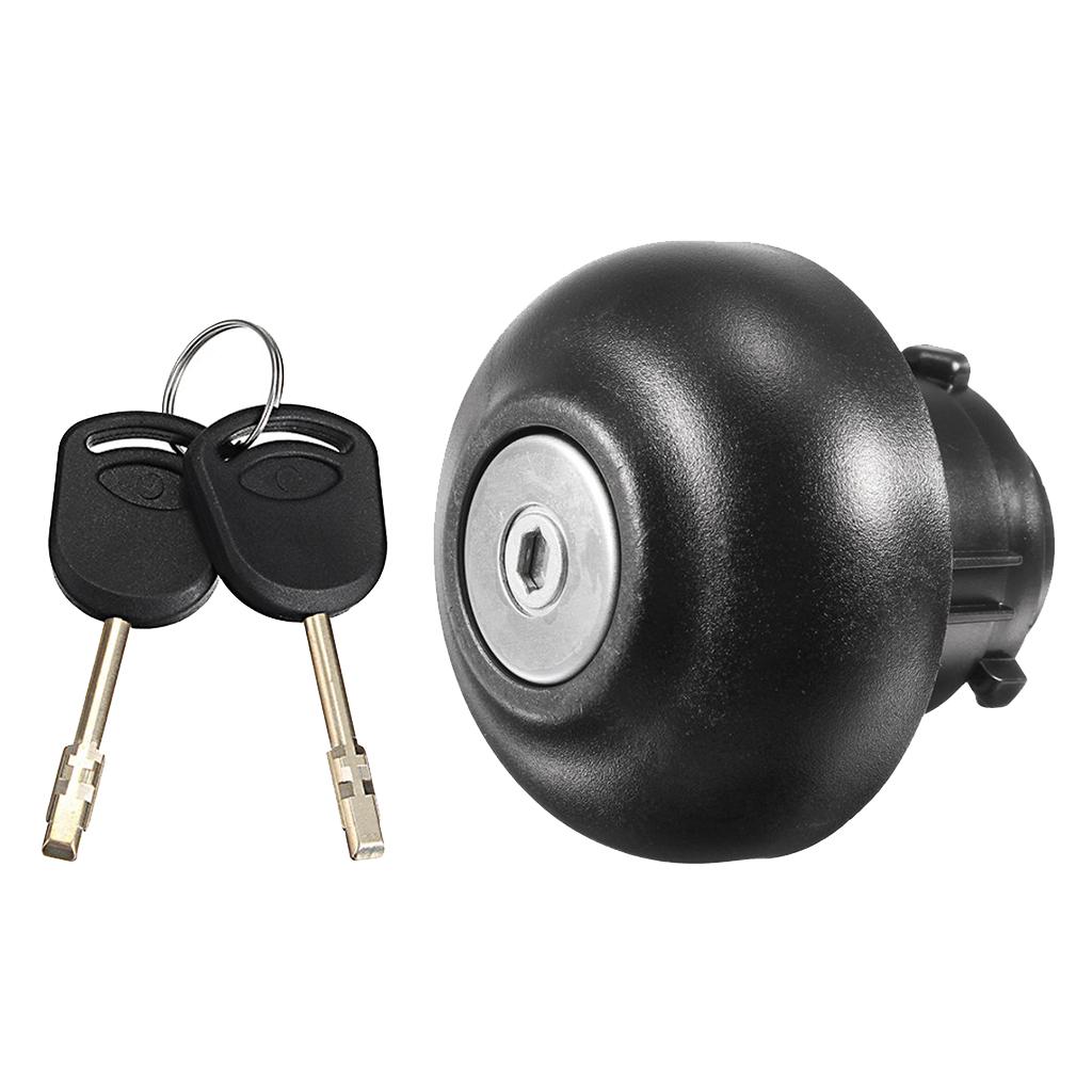 Diesel Petrol Fuel Tank Cap Cover with 2 Keys Fit For Ford Transit 2006-2019