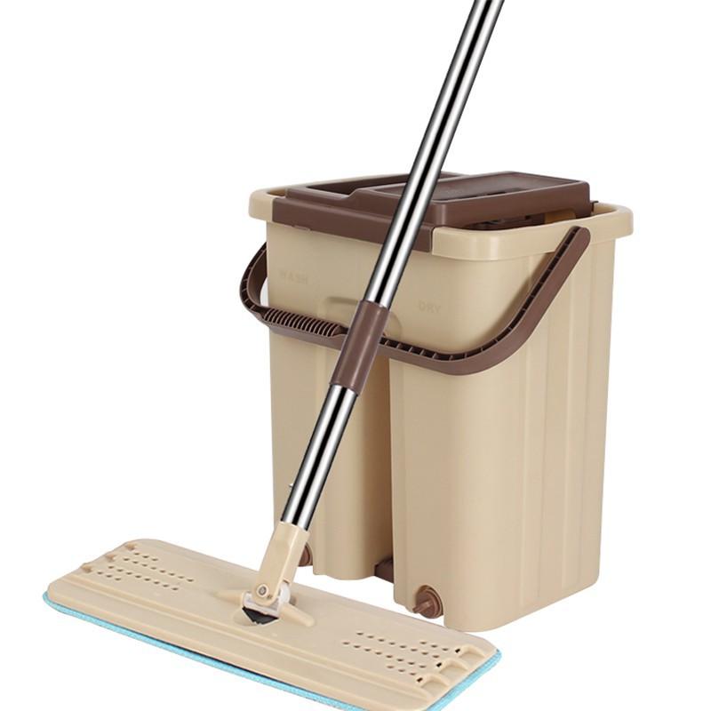Bộ cây lau nhà thông minh kèm thùng vắt 2 ngăn Inochi BH-M200