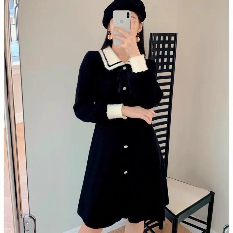 Váy len nơ QC cao cấp