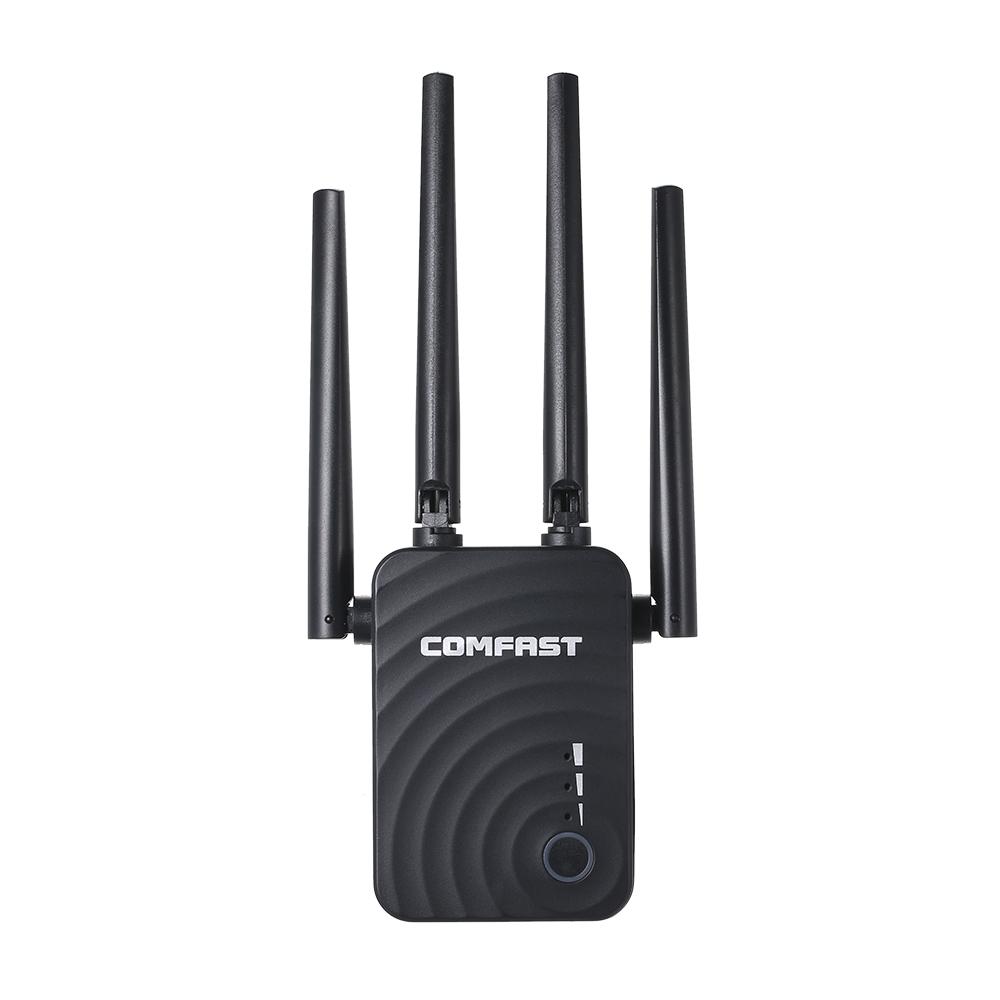 Bộ lặp WiFi COMFAST Bộ định tuyến không dây băng tần kép 1200Mbps Chế độ AP Bộ mở rộng WiFi 2.4G & 5.8G Bộ lặp không dây