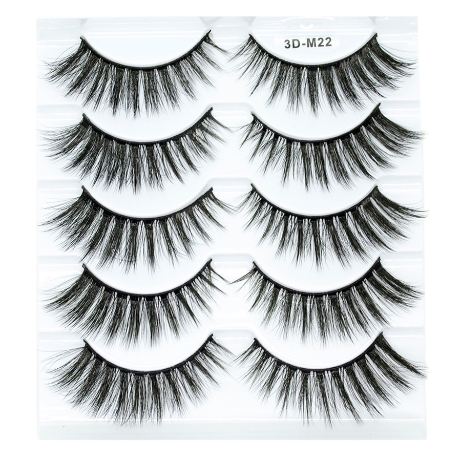 Hộp 5 Cặp Lông Mi Lụa 3DM22/Moon Fairy Multipack The Lash by J'aime