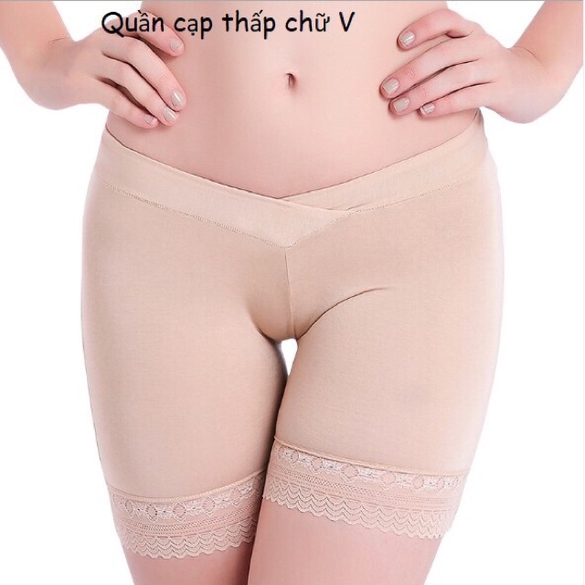 Quần mặc trong váy bầu VB221 Chất Liệu Cotton Thun Co giãn Thấm Hút Mồ Hôi