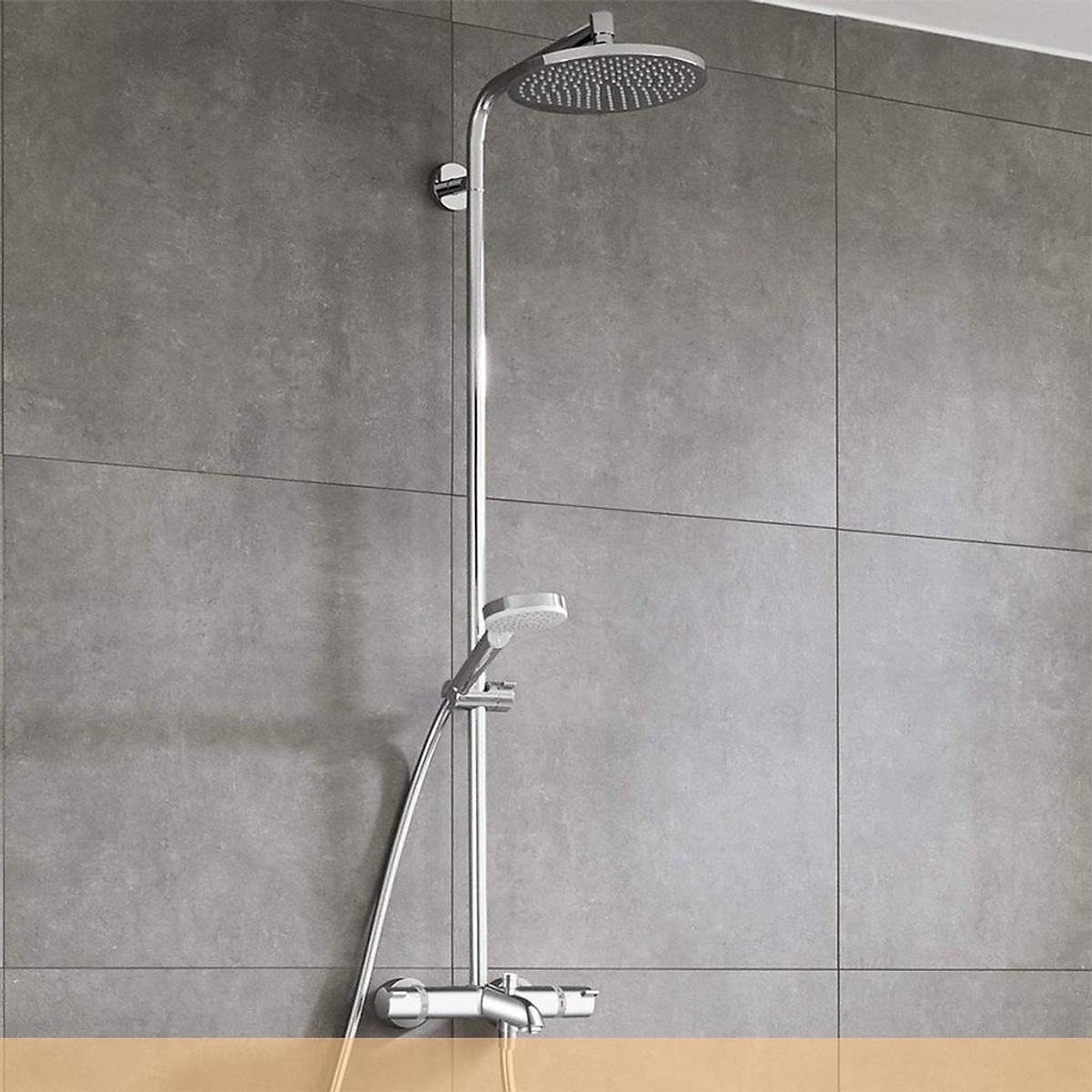 [MADE IN GERMANY]Bộ Sen Vòi Hansgrohe 27320000 Crometta S 240, Chất Liệu Thép Không Gỉ Cao Cấp, Sang Trọng