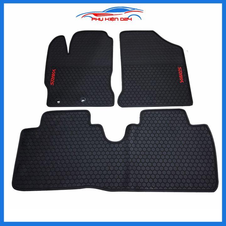 Lót sàn ô tô cao su Yaris 2014-2015-2016-2017-2018-2019-2020-2022 không mùi chống trơn trượt