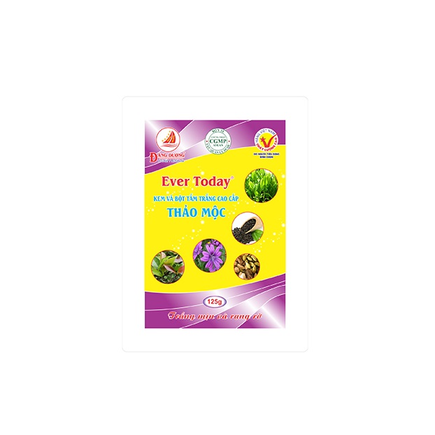 EVER TODAY - KEM VÀ BỘT TẮM TRẮNG CAO CẤP THẢO MỘC - 125g