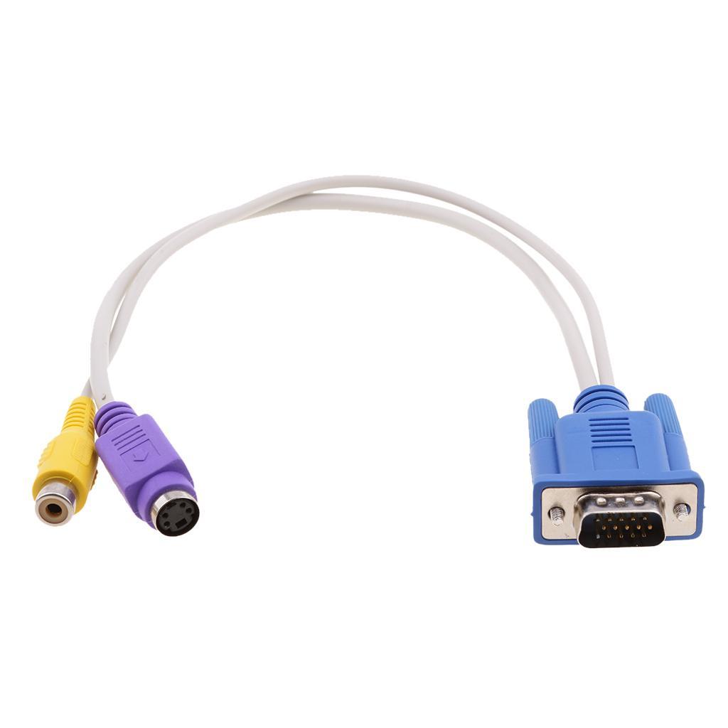 VGA to -Video Cable Adapter for Laptop PC