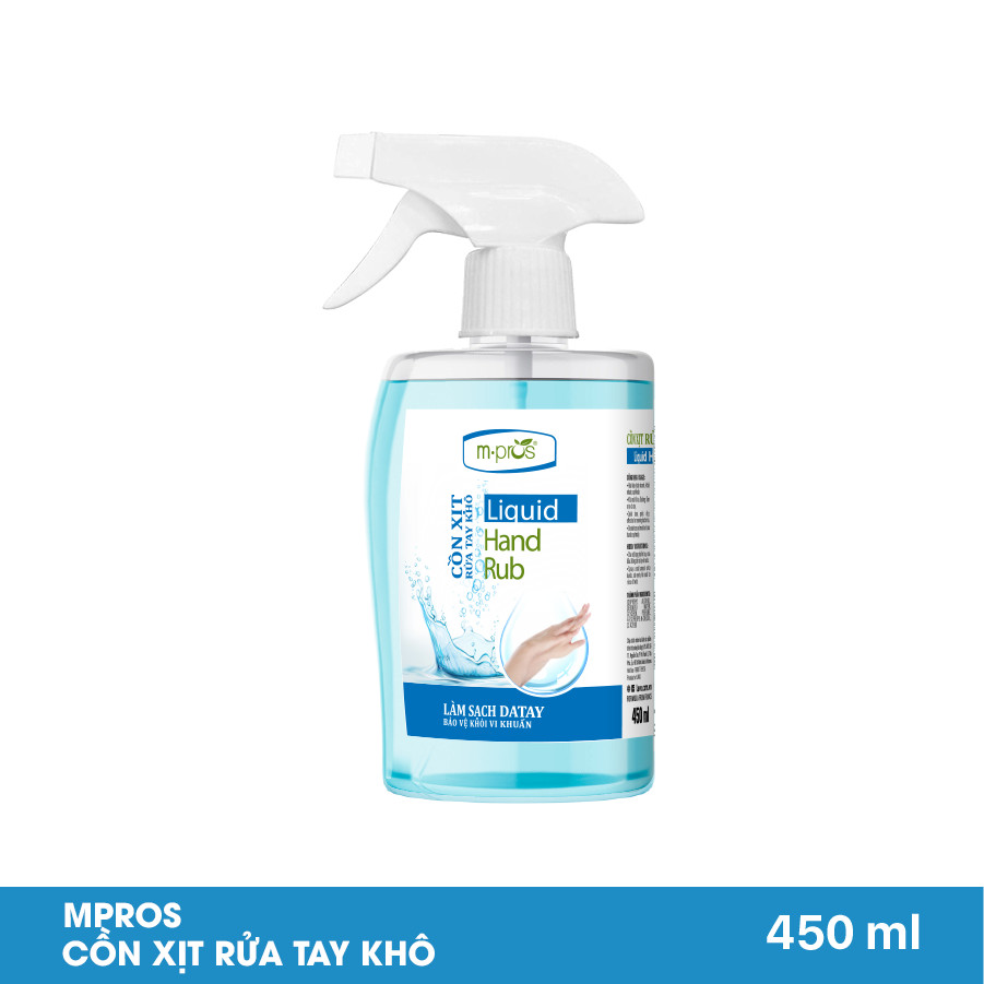 Cồn xịt rửa tay khô m.pros 450ml