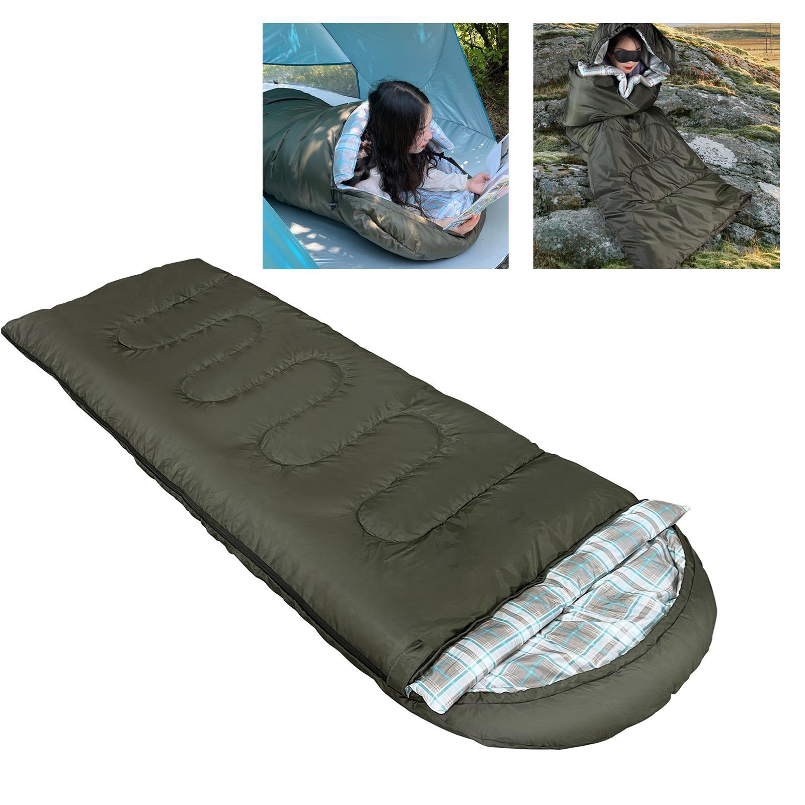 Single Waterproof Sleeping Bag Comfortable Mat Thermal Lightweight, Envelope Camping Sleeping Bag for Kids Adult Hiking Backpacking Outdoor