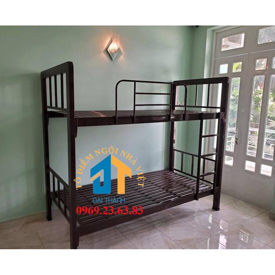 Giường sắt hai tầng hộp 48 cao cấp nhiều kích thước