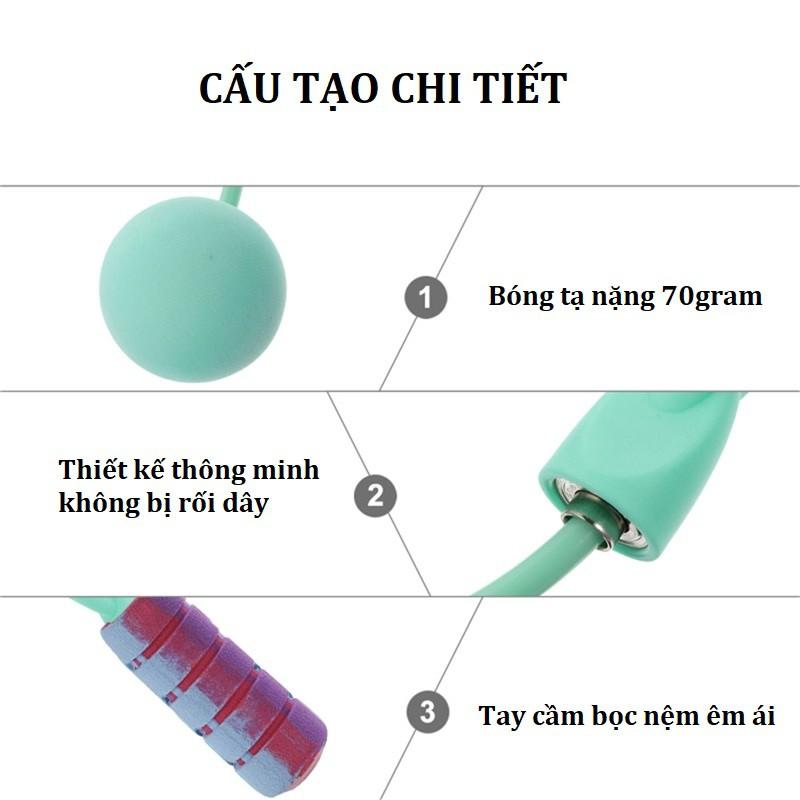 BÁN SỈ - Dây Nhảy Không Dây, Có Dây Có Thể Điều Chỉnh Hỗ Trợ Luyện Tập Thể Dụng Thể Hình