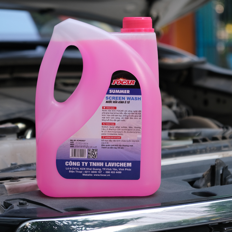 Combo 2 can Nước rửa kính ô tô Focar SUMMER Screen Wash 2.75L