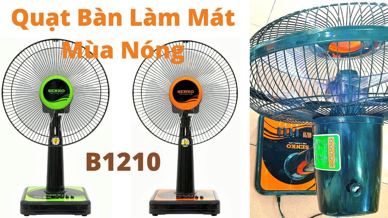 Quạt bàn Senko sang trọng cao cấp B1210 màu ngẫu nhiên - Hàng Chính Hãng