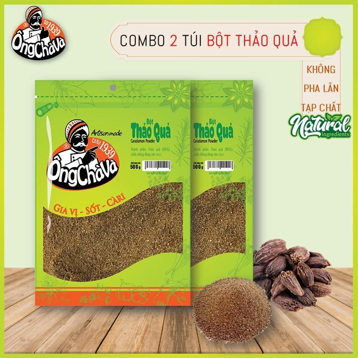 Combo 2 Túi Bột Thảo Quả Ông Chà Và 500g (Cardamon Powder)