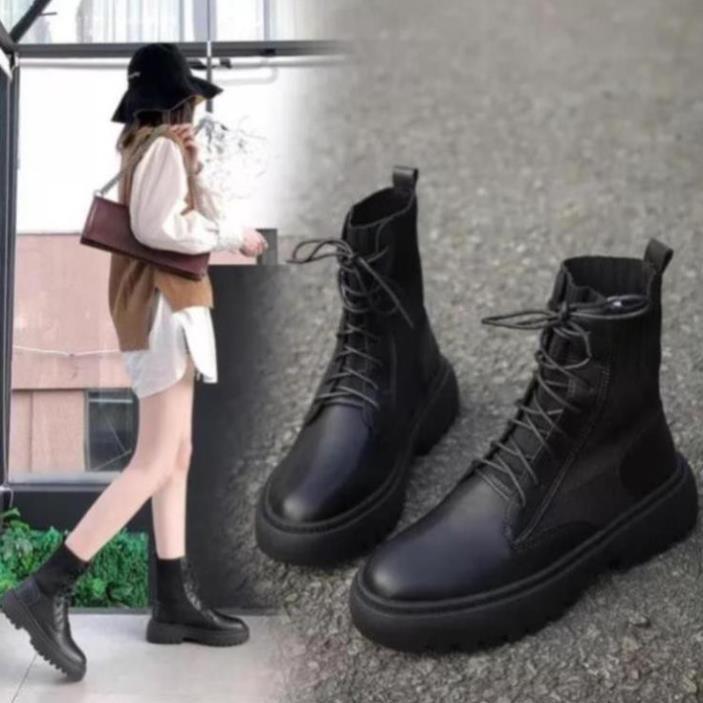 Boots Nữ Giày Bốt Nữ Thu Đông Hottrend Phong Cách Màu Đen Minhtushoes Giày Dép Nữ Thời Trang Cao Cấp