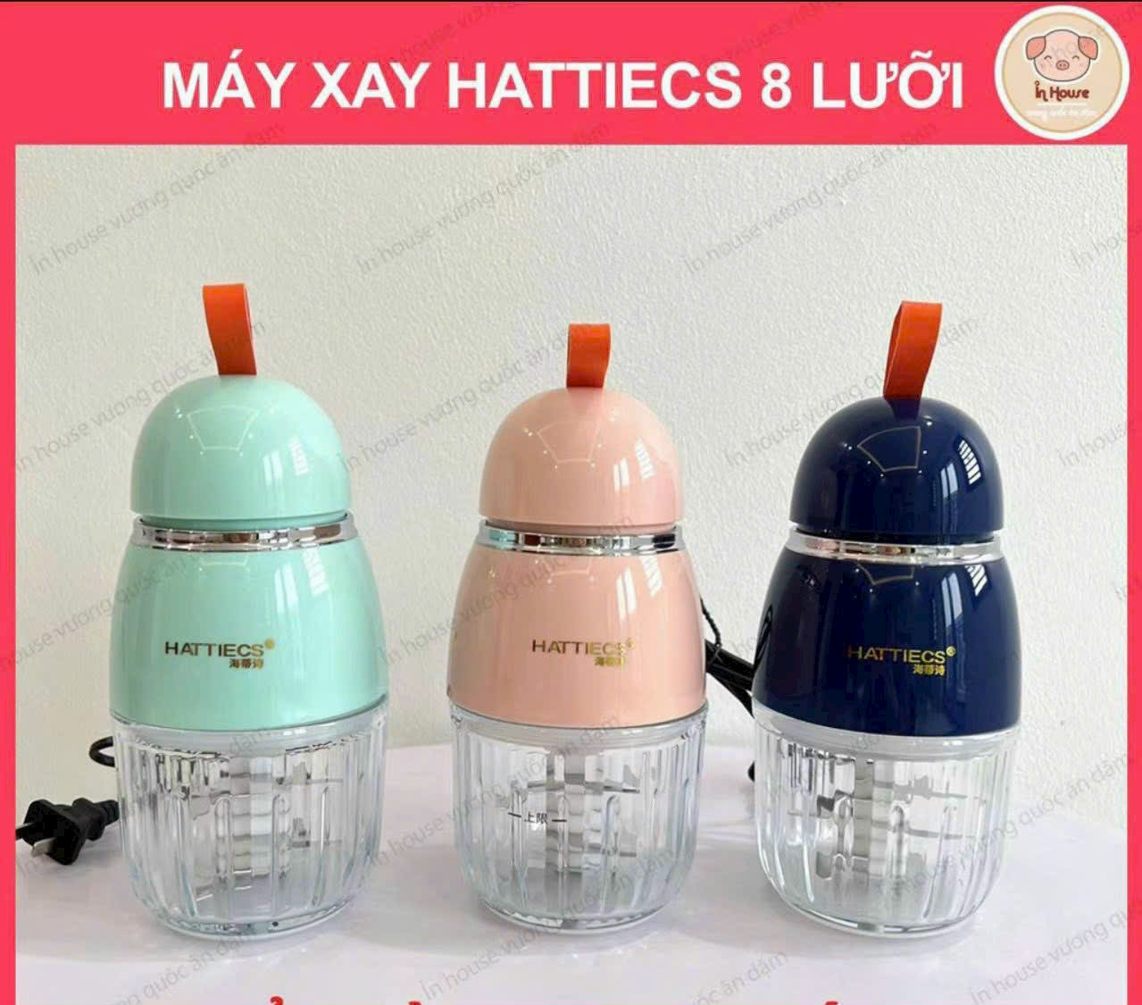 Máy xay thực phẩm 8 lưỡi đa năng - Máy xay thực phẩm thủy tinh - hàng mới