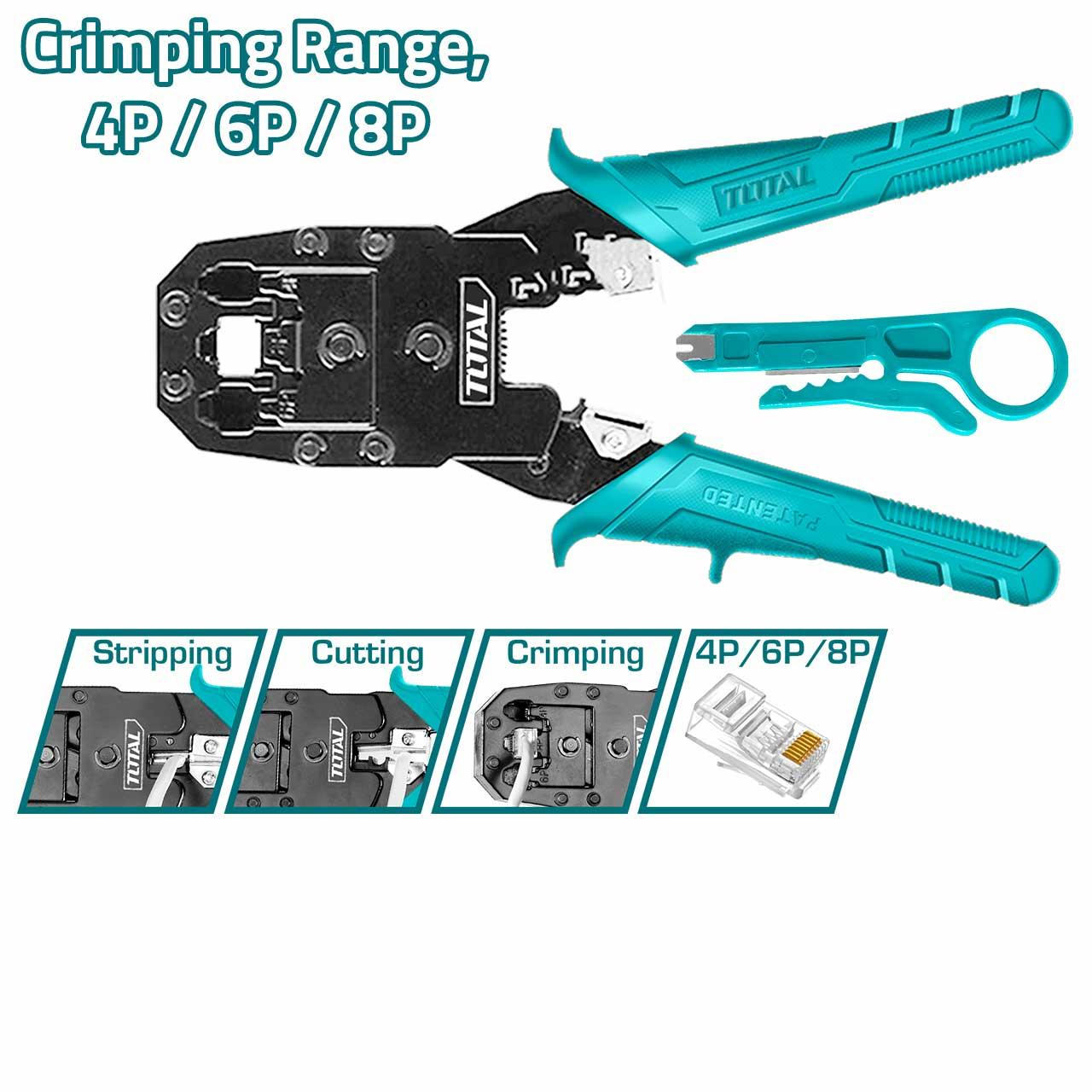 KÌM BẤM COS MẠNG ĐA NĂNG TOTAL TMPC4468P - HÀNG CHÍNH HÃNG