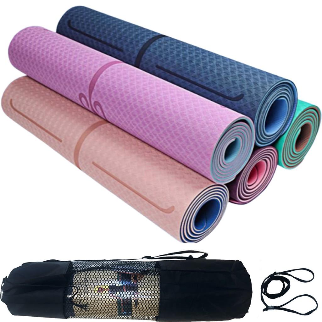 Thảm Tập Yoga Định Tuyến 2 Lớp TPE Chọn Màu Cao Cấp Chính Hãng Amalife