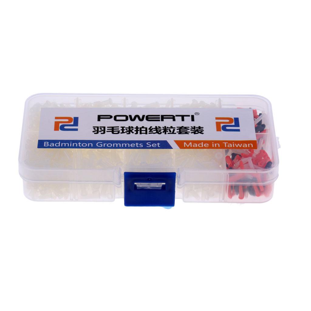 3x1 Box Badminton Racket Racquet Grommets Eyelets Accessories White