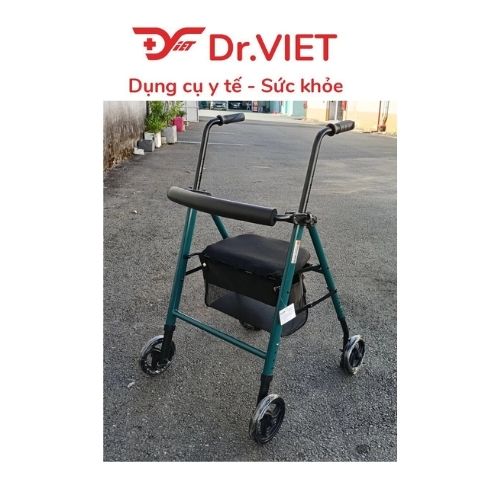 Khung tập đi có ghế 4 bánh Lucass W-67 chính hãng