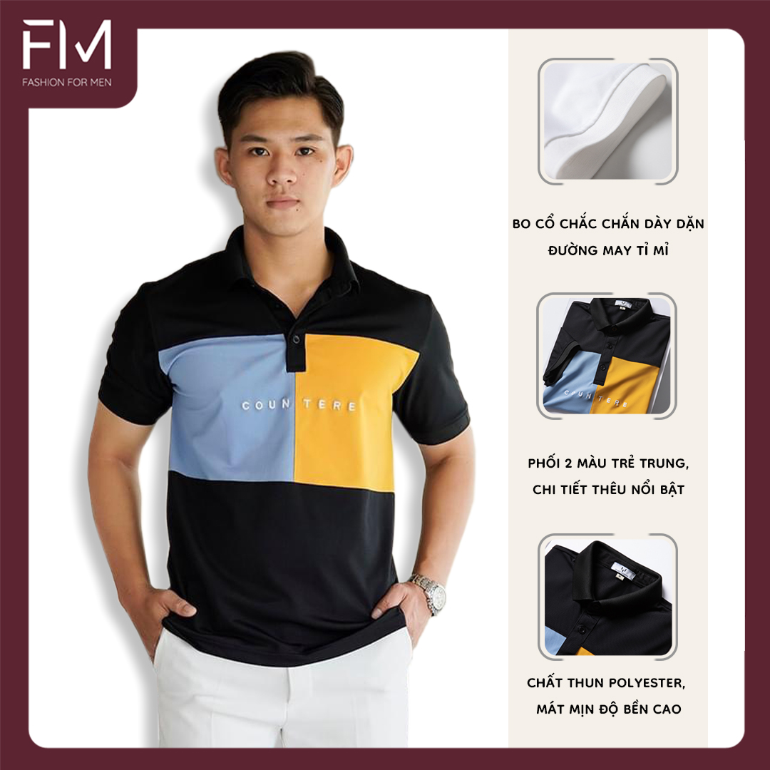 Áo thun polo nam, phong cách trẻ trung, lịch lãm, phù hợp tham gia các bữa tiệc - FORMEN SHOP - FMPS187