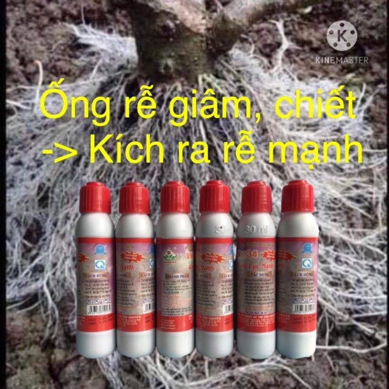 Phân bón lá hỗn hợp SEAMIX- VN34 - 30ml. Giâm chiết cây Ra rễ cực mạnh, dùng cho rau màu, hoa cây cảnh