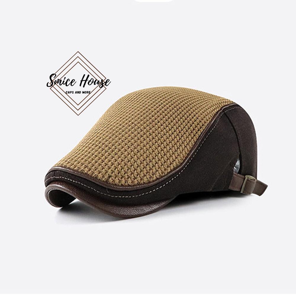 Nón beret denim Jamont nam cao cấp thoáng khí mũ nồi nam cao tuổi cho ông và bố hàng nhập khẩu- Smice House