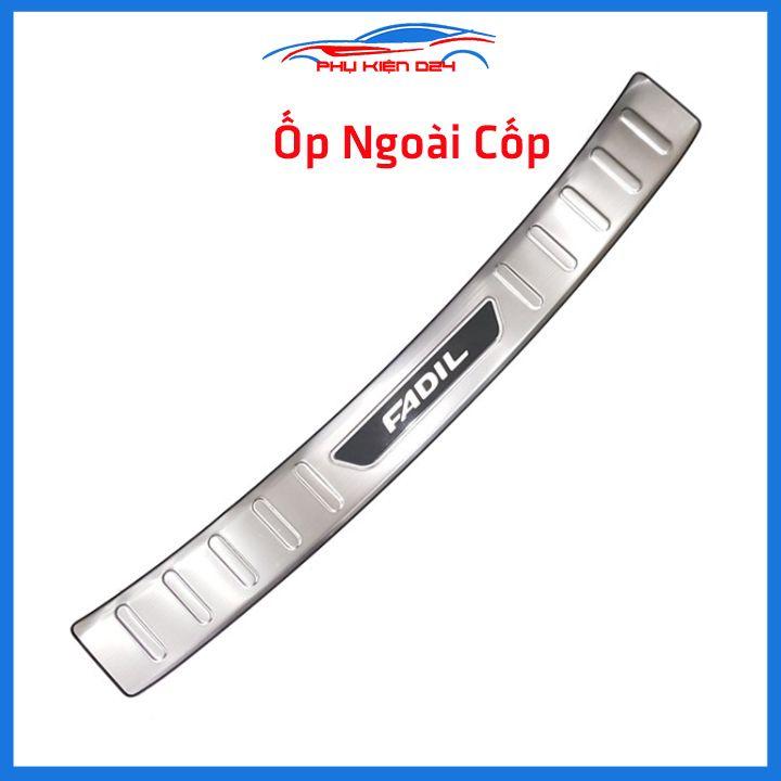 Ốp chống trầy cốp Fadil 2019-2020-2021 Inox mạ crom sáng bóng