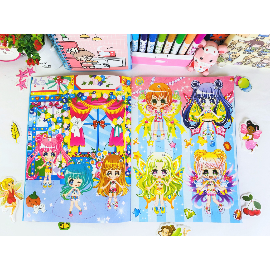 Sách - Combo 4 Cuốn Bộ Sưu Tập Sticker Trang Phục Công Chúa - Ndbooks