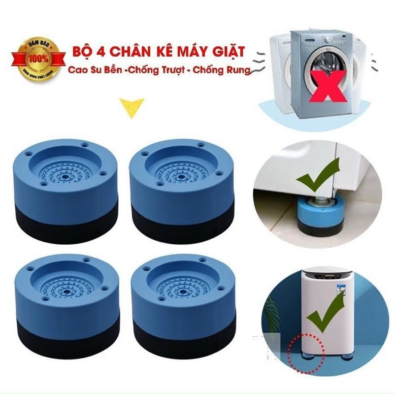 Bộ 4 chân đế chống rung máy giặt cố định chân máy giặt, nâng cao tuổi thọ máy giặt