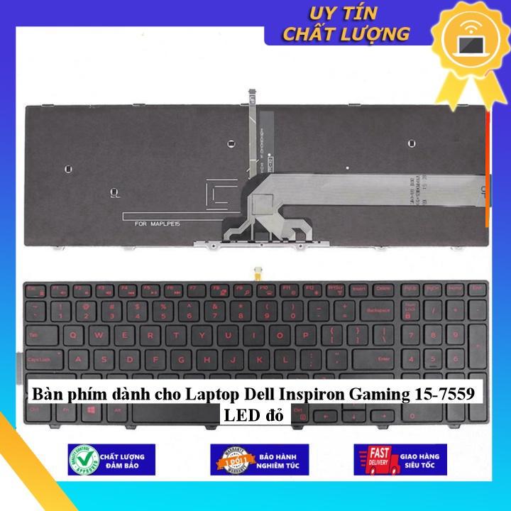 Bàn phím dùng cho Laptop Dell Inspiron Gaming 15-7559 LED đỏ - Hàng chính hãng  MIKEY2548