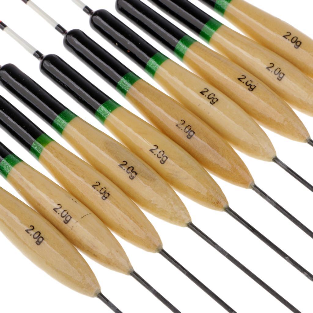 10Pcs Fishing Bait Indicator Float Bobbers Rock Fishing Saltwater