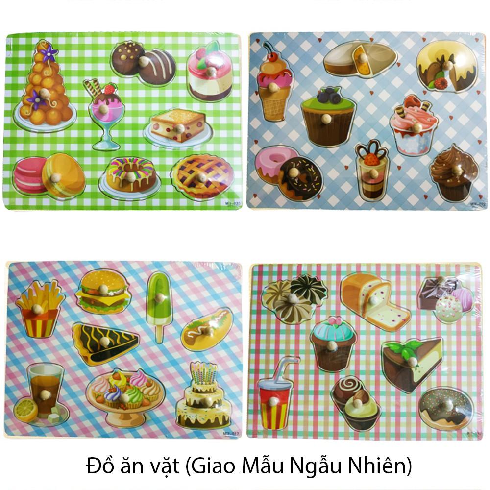 Combo 8 Bảng Núm Gỗ Cho Bé Size 20x30cm