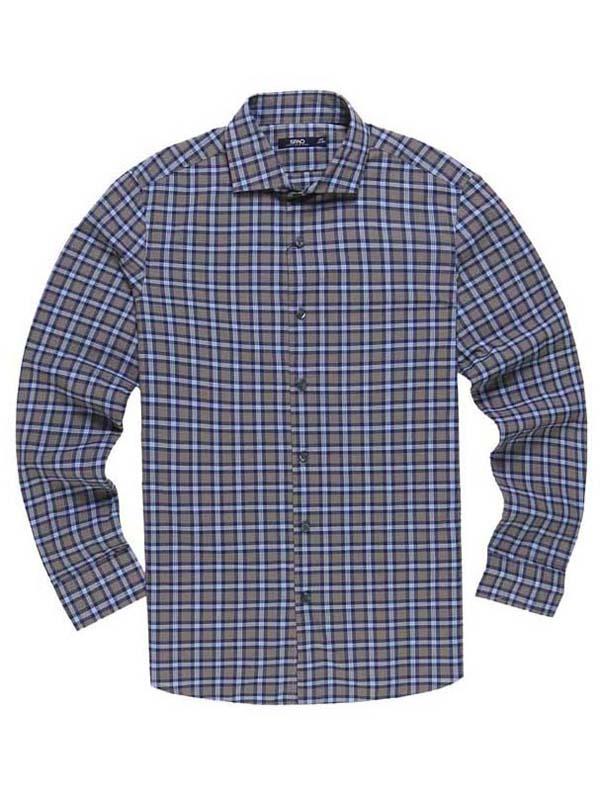 Áo Sơ Mi Nam Spao Poplin SLim Fit Plaid Shirt - SIZE 95/100